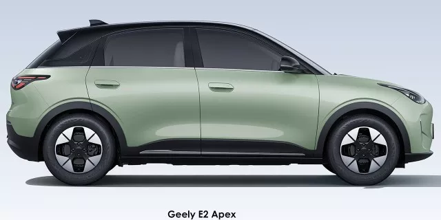 Geely E2 Aspire — front three-quarter view